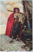 Howard Pyle The Buccaneer was a Picturesque Fellow oil on canvas